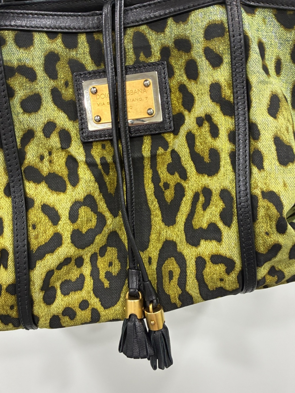 AUTHENTIC DOLCE & GABBANA LEOPARD PRINT TOTE BAG | LARGE SHOPPER | ENTRUPY COA - Picture 11 of 11